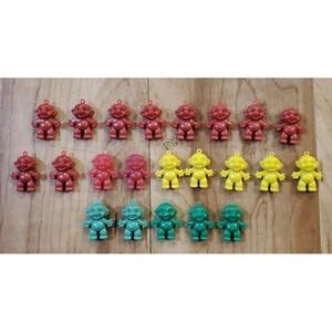 Vintage 60s Troll Gumball Machine Prize Charms 22 Pc Multicolor Large Lot
